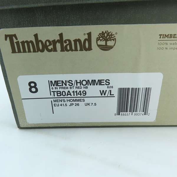 実際に弊社で買取させて頂いたTimberland/ティンバーランド 6インチプレミアムブーツ スウェード A1149 A0517/US8の画像 9枚目