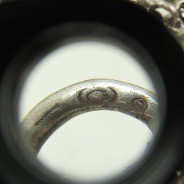 実際に弊社で買取させて頂いたGabor/ガボール スネークキーパーwスカルプテッドオーバルスカルライオンウォレットチェーンの画像 6枚目