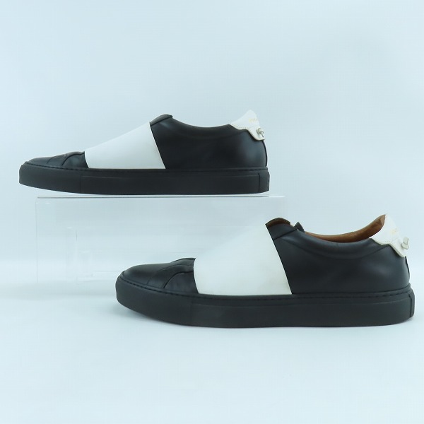 実際に弊社で買取させて頂いたGIVENCHY/ジバンシィ エラスティックストラップ レザースニーカー/41の画像 3枚目