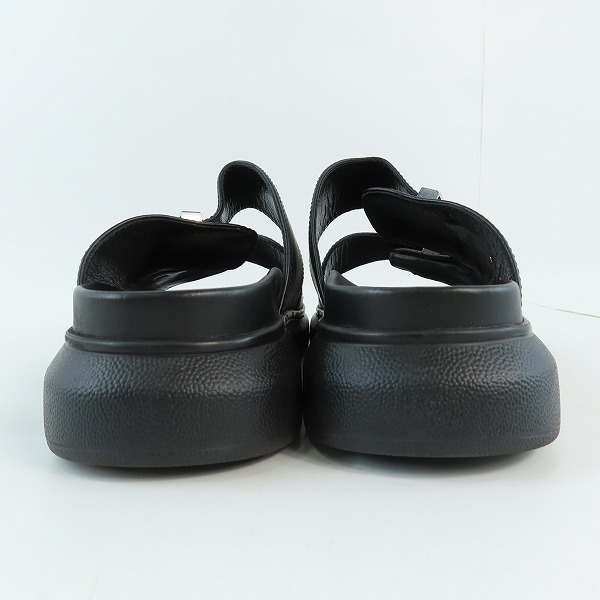 実際に弊社で買取させて頂いたAlexander McQueen/アレキサンダーマックイーン ハイブリッド ラバー＆レザー バックル プラットフォーム サンダル  652664/41の画像 1枚目