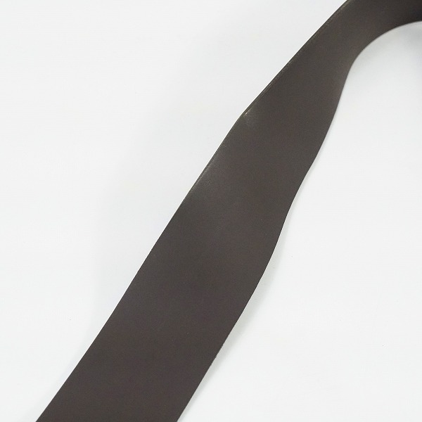 実際に弊社で買取させて頂いたTakamine/タカミネ レザー調 ダークブラウン アコースティックギター ストラップの画像 5枚目