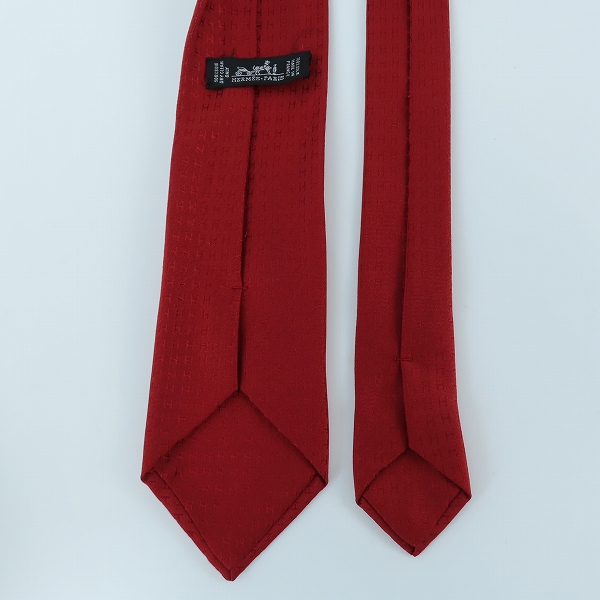 実際に弊社で買取させて頂いたHERMES/エルメス  H柄 シルク ネクタイの画像 3枚目