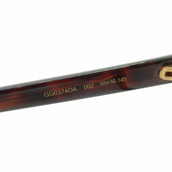 実際に弊社で買取させて頂いたGUCCI/グッチ メガネフレーム アイウェア GG0374OAの画像 4枚目