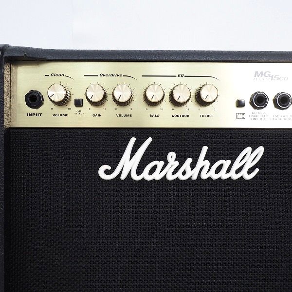 実際に弊社で買取させて頂いた【難有り】Marshall/マーシャル MG15CD ギターアンプ コンボアンプ の画像 1枚目
