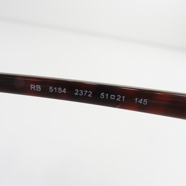 実際に弊社で買取させて頂いたRay-Ban/レイバン CLUBMASTER/クラブマスター 眼鏡/メガネフレーム アイウェア RB5154 2372の画像 6枚目
