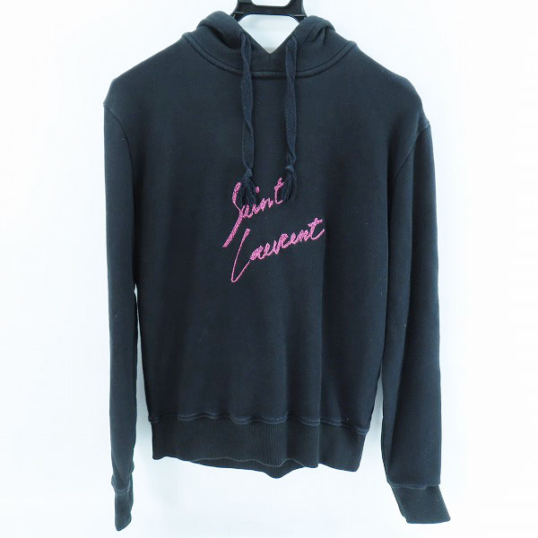 実際に弊社で買取させて頂いた【JPタグ】SAINT LAURENT/サンローラン ラメロゴ刺繍 パーカー 512332/S