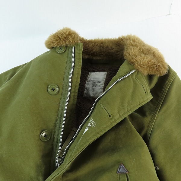 実際に弊社で買取させて頂いたWTAPS/ダブルタップス 14AW N-1 JACKET エヌワン デッキ ジャケット カーキ 142GWDT-JKM02/2の画像 2枚目