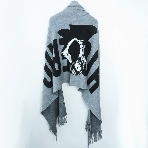 実際に弊社で買取させて頂いたHYSTERIC GLAMOUR/ヒステリックグラマー VIXEN GIRLジャガード ショールカーディガン 01203ND03 Fの画像 1枚目