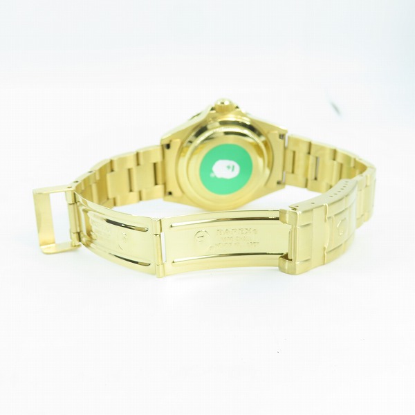 実際に弊社で買取させて頂いたA BATHING APE/アベイシングエイプ BAPE TYPE 1 BAPEX サルマリーナ 自動巻の画像 3枚目