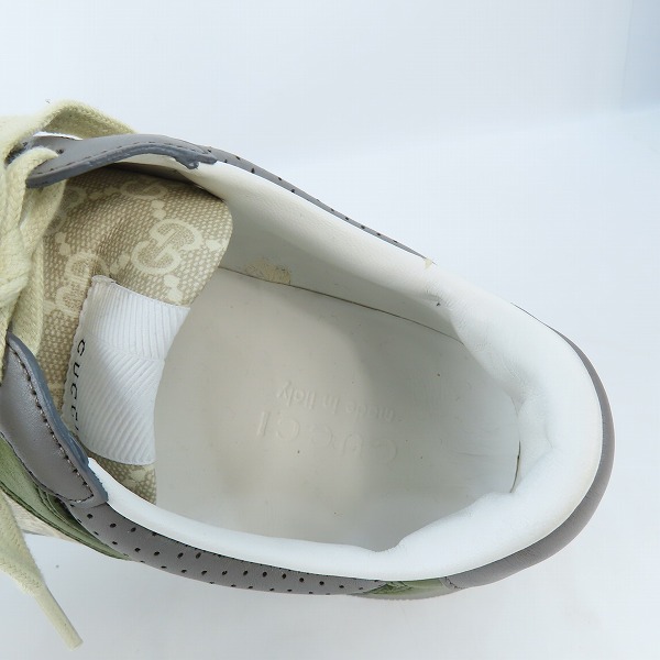 実際に弊社で買取させて頂いたGUCCI/グッチ GGスプリーム スニーカー 700641/8.5の画像 4枚目