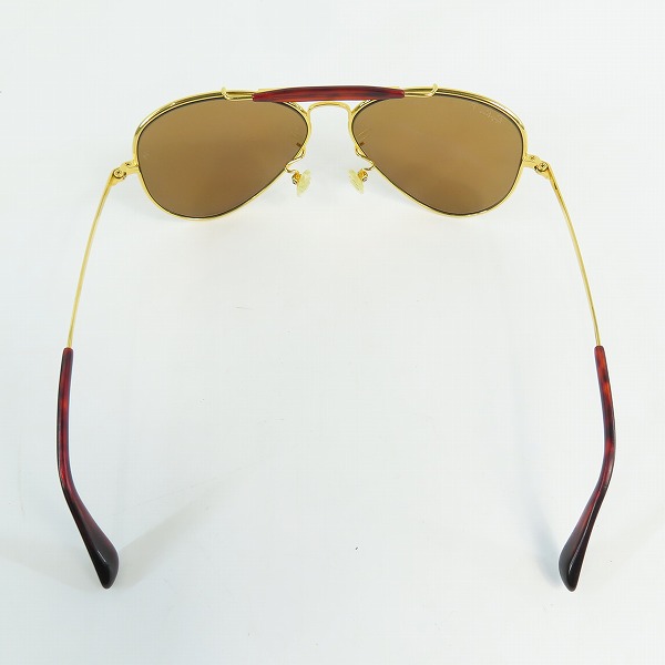 実際に弊社で買取させて頂いたRayBan/レイバン 2005年限定復刻 PREMIUM METAL RB8028-001Kの画像 2枚目