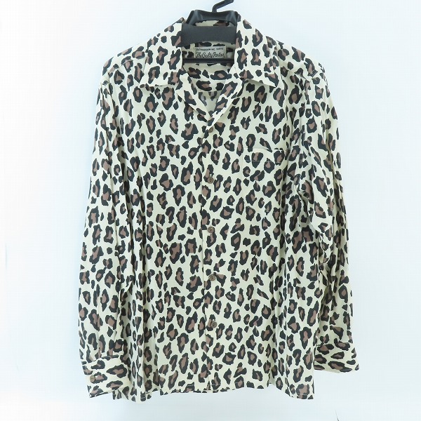 実際に弊社で買取させて頂いたWACKO MARIA/ワコマリア LEOPARD HAWAIIAN SHIRT L/S レオパード ハワイアンシャツ/アロハシャツ/M