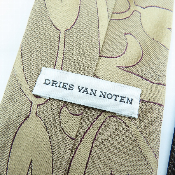 実際に弊社で買取させて頂いたDRIES VAN NOTEN/ドリスヴァンノッテン 総柄ネクタイの画像 1枚目