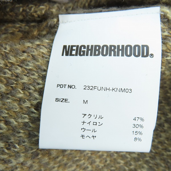 実際に弊社で買取させて頂いたNEIGHBORHOOD/ネイバーフッド ARGYLE PATTERN MOHAIR SWEATER/アーガイルパターンモヘアセーター 232FUNH-KNM03/Mの画像 3枚目