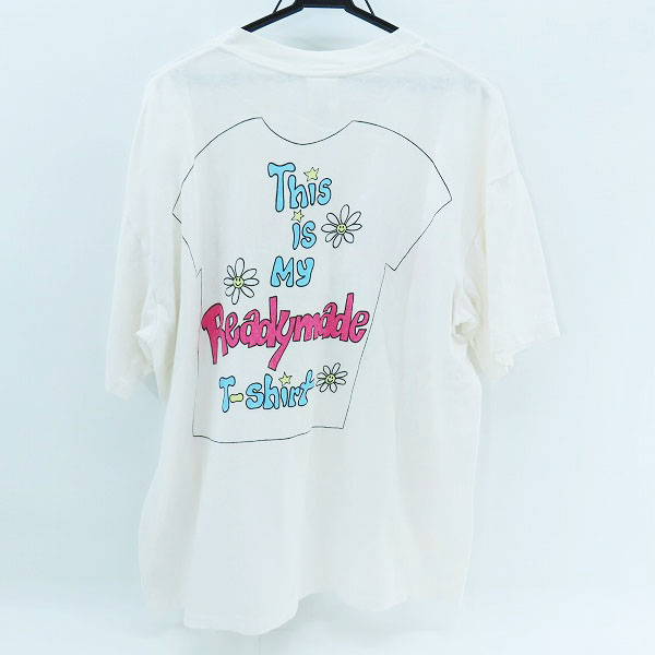 実際に弊社で買取させて頂いたREADYMADE/レディメイド SS T THIS IS MY T 半袖Tシャツ RE-CO-WH-00-00-275/Lの画像 1枚目