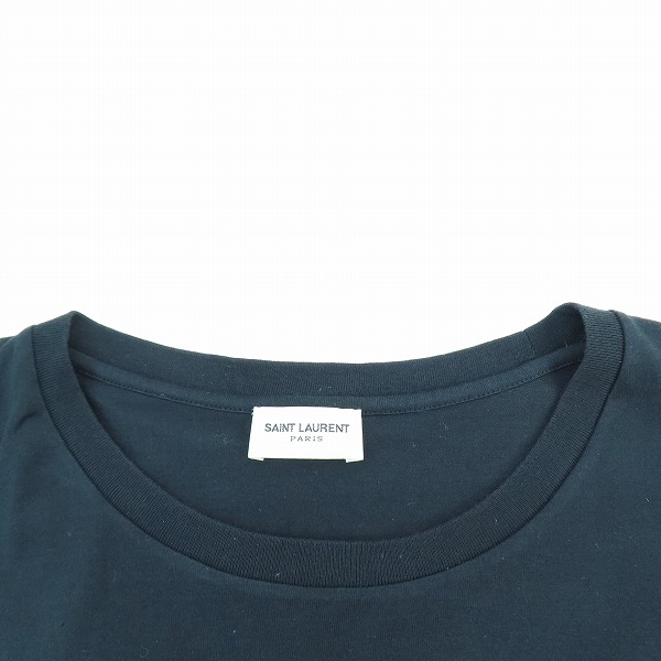 実際に弊社で買取させて頂いた【JPタグ】Saint laurent paris/サンローランパリ ミニロゴ 半袖 Tシャツ/カットソー ブラック/黒 464572 YB2DQ/Lの画像 6枚目
