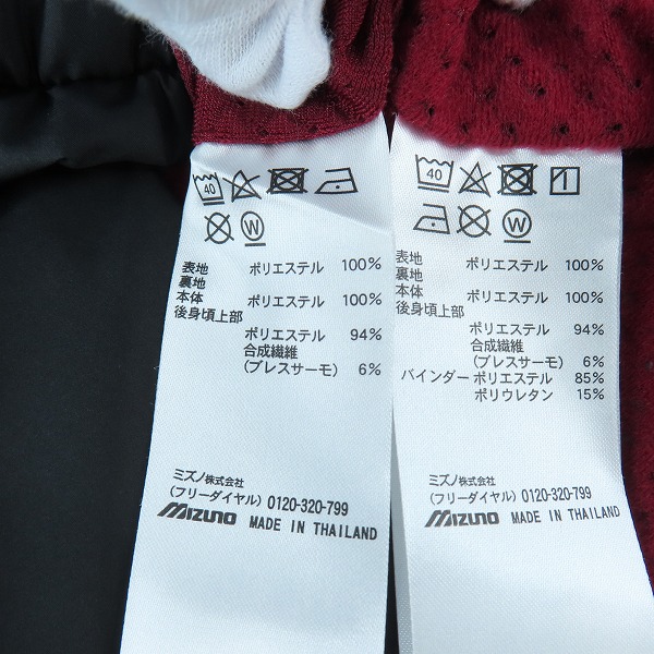 実際に弊社で買取させて頂いた【未使用】MIZUNO/ミズノ ブレスサーモウォーマージャケット/パンツ セットアップ 32MEB54109/Lの画像 3枚目