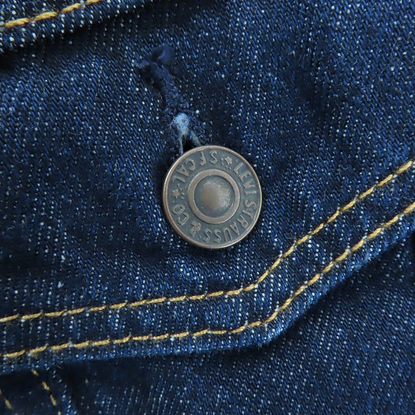 実際に弊社で買取させて頂いた【未使用】Levi's/リーバイス 3rd/サードモデル デニムジャケット/Gジャン 72334-0557/Lの画像 7枚目
