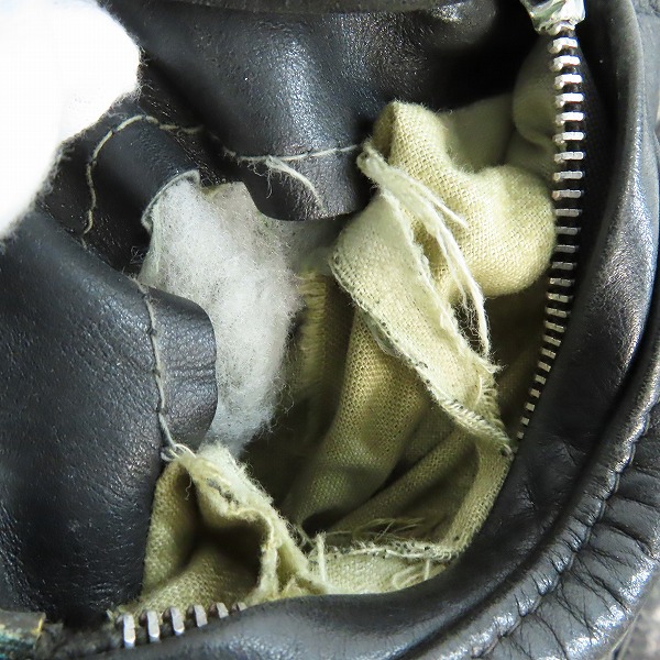 実際に弊社で買取させて頂いた【難有】PERFECTO by Schott/パーフェクト バイ ショット ワンスター ダブルライダースジャケット ブラック 38の画像 6枚目