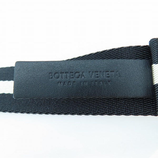 実際に弊社で買取させて頂いた【未使用】BOTTEGA VENETA/ボッテガヴェネタ リボンストラップ ボーダー ライン ベルト 629663 VBWJ1 1221の画像 3枚目