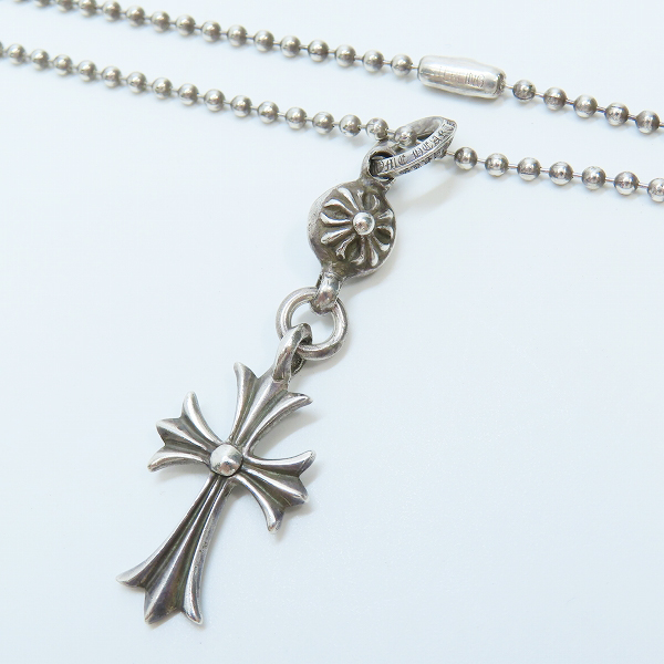 実際に弊社で買取させて頂いたCHROME HEARTS/クロムハーツ 1ボール タイニーCHクロス チャーム 純正ボールチェーン付き