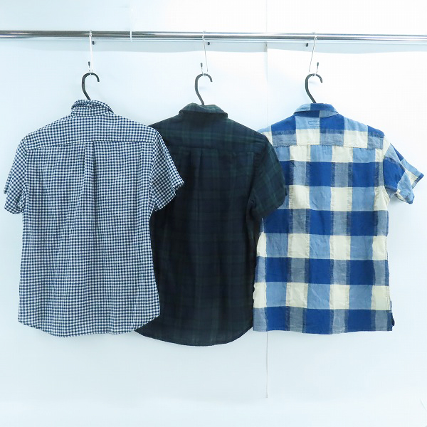 実際に弊社で買取させて頂いたBLUE BLUE/ブルーブルー 半袖シャツ 3点セットの画像 1枚目