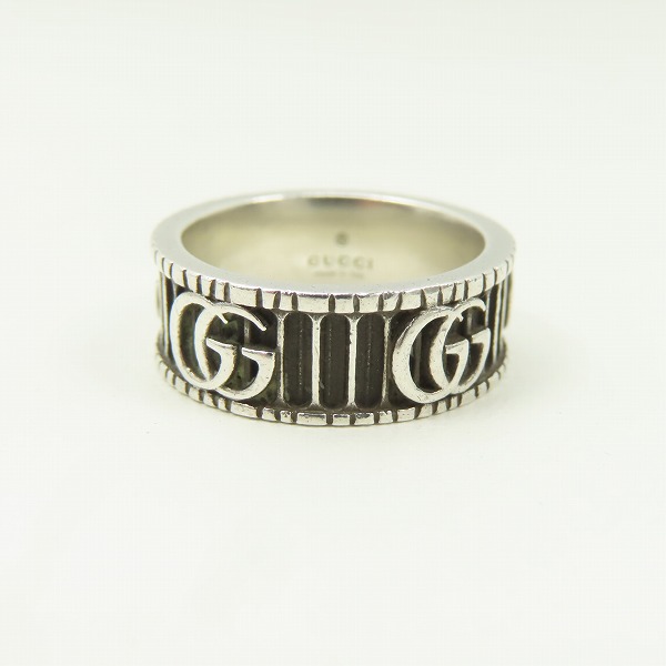 実際に弊社で買取させて頂いたGUCCI/グッチ ダブルG シルバー リング 551899 J8400 0811/10号の画像 3枚目