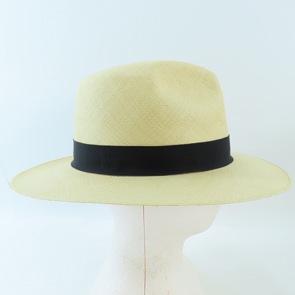 実際に弊社で買取させて頂いたBorsalino/ボルサリーノ 中折れ パナマハット ストローハット 141118-7142の画像 4枚目
