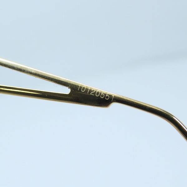 実際に弊社で買取させて頂いたCHROME HEARTS/クロムハーツ CLAPPER オーバルフレーム サングラス SS/GPの画像 5枚目