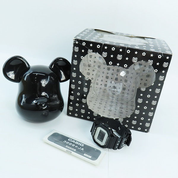 実際に弊社で買取させて頂いたG-SHOCK×MEDICOM TOY/Gショック×メディコムトイ BE＠RBRICK 30周年記念 ベアブリック 限定コラボ DW-5600MT-1JRの画像 8枚目