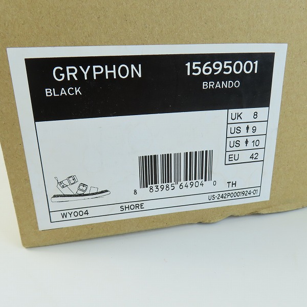 実際に弊社で買取させて頂いたDr.Martens /ドクターマーチン GRYPHON STRAP SANDAL/グリフォン レザーストラップサンダル 15695001/UK8の画像 8枚目