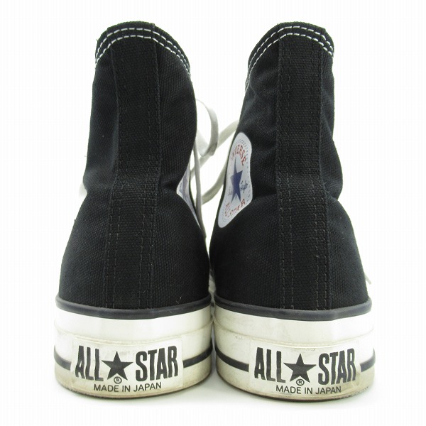 実際に弊社で買取させて頂いたCONVERSE/コンバース 日本製 ALL STAR/オールスター ハイカットスニーカー ブラック/7.5の画像 1枚目