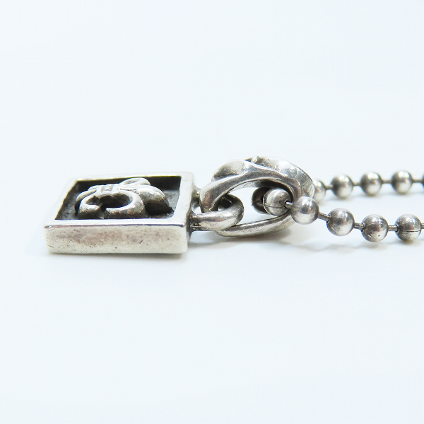 実際に弊社で買取させて頂いたCHROME HEARTS/クロムハーツ フレームド BS フレアチャーム ボールチェーン付の画像 3枚目