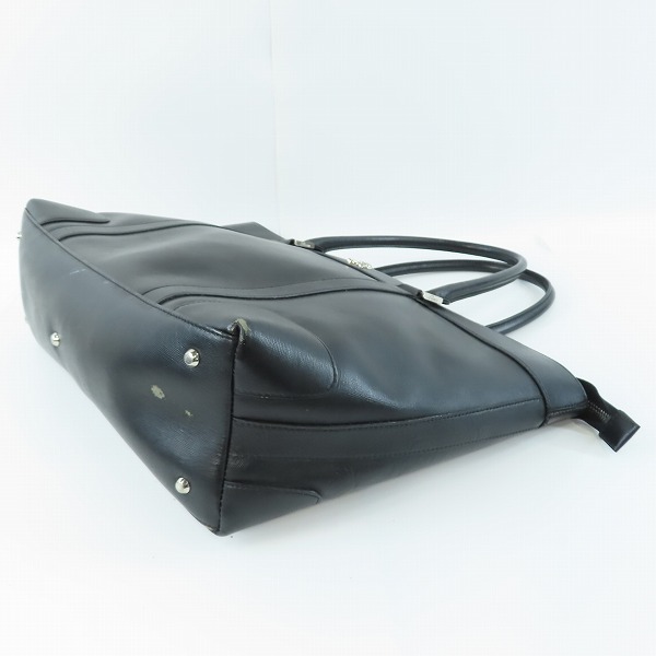 実際に弊社で買取させて頂いたRoen/ロエン スカル レザー 裏地 レオパード トートバッグの画像 2枚目