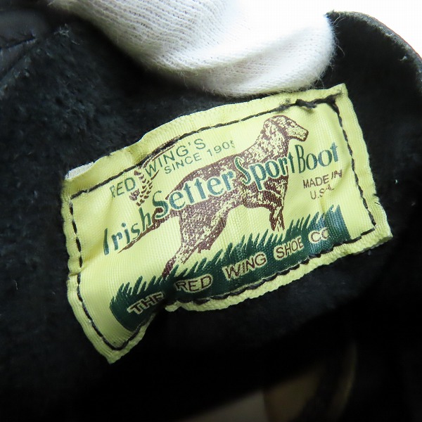 実際に弊社で買取させて頂いたRED WING/レッドウイング FREAK'S STORE/フリークスストア 別注 ガラスレザー アイリッシュセッターブーツ 8848/10の画像 5枚目