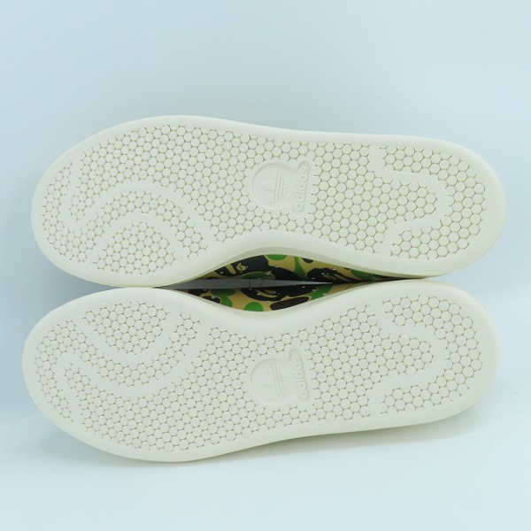 実際に弊社で買取させて頂いた【未使用】adidas×A BATHING APE/アディダス×アベイシングエイプ STAN SMITH BAPE スタンスミス ベイプ スニーカー/IG8949/25の画像 2枚目