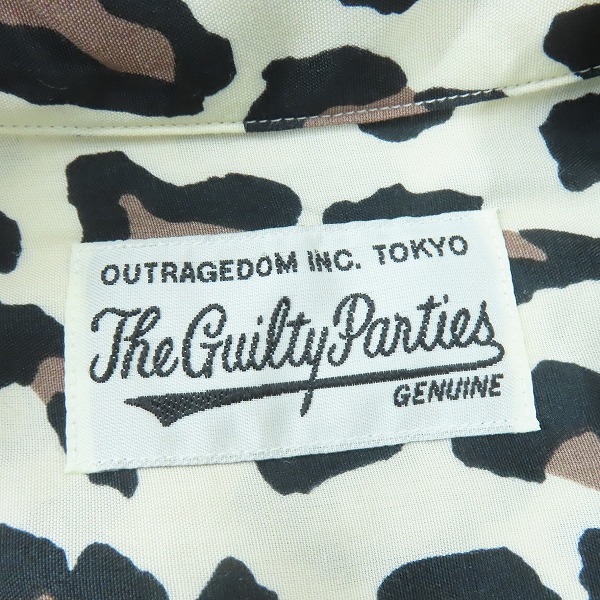 実際に弊社で買取させて頂いたWACKO MARIA/ワコマリア LEOPARD HAWAIIAN SHIRT L/S レオパード ハワイアンシャツ/アロハシャツ/Mの画像 2枚目