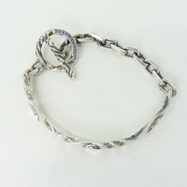 実際に弊社で買取させて頂いたDEAL DESIGN/ディールデザイン RT:ID BRACELET シルバーブレスレット/950の画像 1枚目