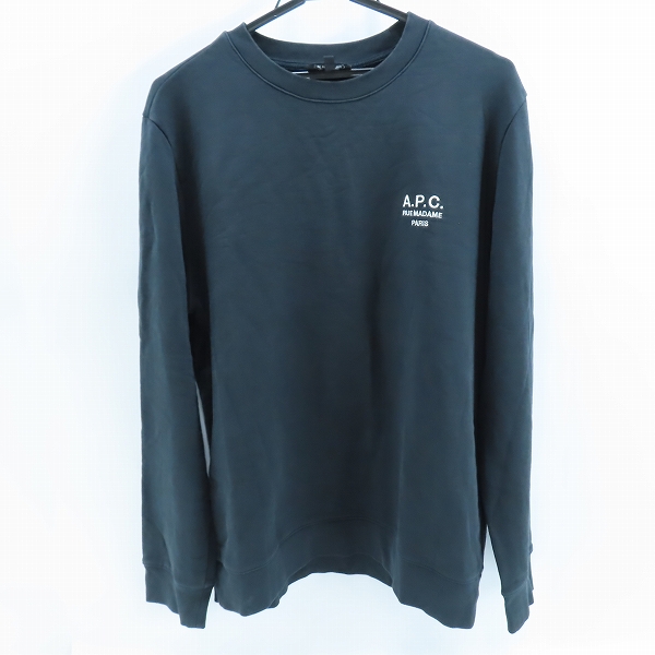 実際に弊社で買取させて頂いたA.P.C./アーペーセー Rider ロゴ刺繍クルーネックスウェット 24236-1-97742/L