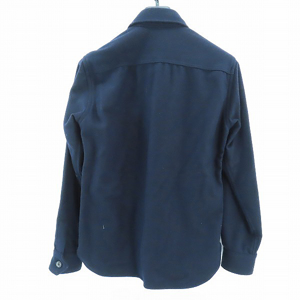 実際に弊社で買取させて頂いたBLUE BLUE/ブルーブルー ウール/カシミヤ CPOシャツジャケット ST828 /1の画像 1枚目