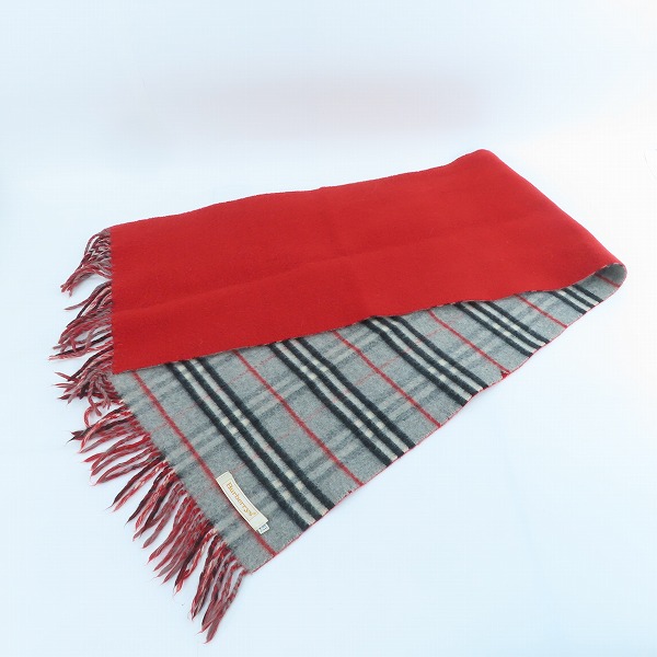 実際に弊社で買取させて頂いたBurberrys/バーバリーズ チェック柄 ウールマフラーの画像 3枚目