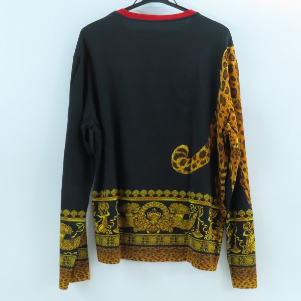 実際に弊社で買取させて頂いた【JPタグ】VERSACE/ヴェルサーチ 長袖 ヒョウプリント Tシャツ A81267/Lの画像 1枚目