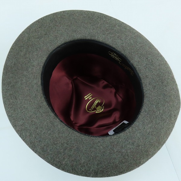 実際に弊社で買取させて頂いたBorsalino/ボルサリーノ 兎毛 フェルト ハット/58の画像 5枚目