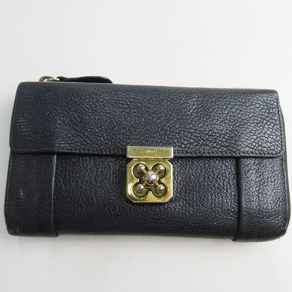 実際に弊社で買取させて頂いたCHLOE/クロエ ELsie/エルシー 長財布 ウォレット レザー L字ファスナー