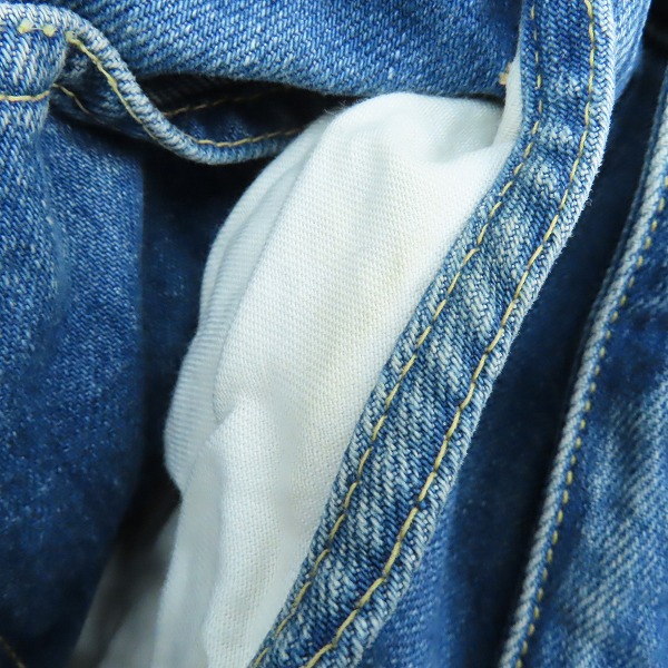 実際に弊社で買取させて頂いたBLUE BLUE/ブルーブルー INDIGO ジップフライ デニムパンツ 30の画像 8枚目