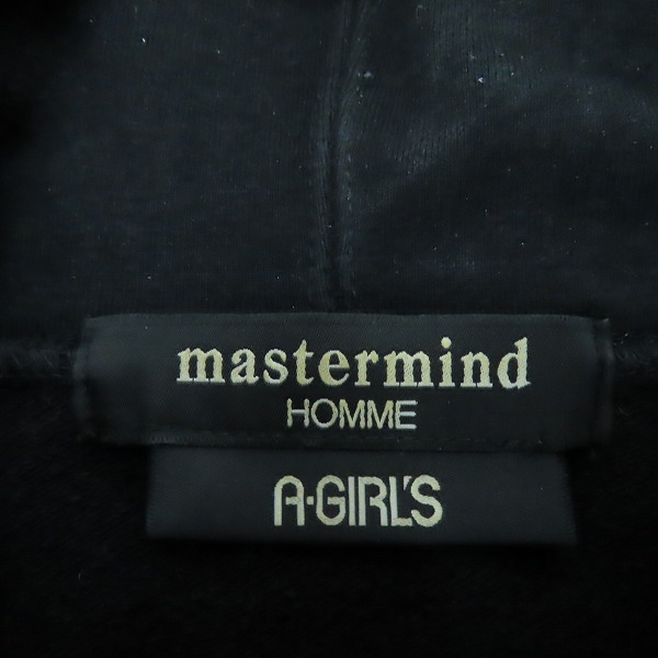 実際に弊社で買取させて頂いたmastermind JAPAN HOMME×A-GIRL'S/マスターマインド ×エイガール ロゴプリント パーカー 15AWMM-SW39-05/Lの画像 2枚目