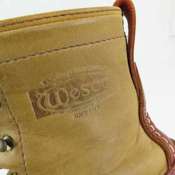 実際に弊社で買取させて頂いたWESCO/ウエスコ Jobmaster/ジョブマスター WO83467 レースアップブーツ 7.5Eの画像 6枚目