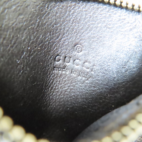 実際に弊社で買取させて頂いたGUCCI/グッチ GGスプリーム スター 星 コインケース 小銭入れ PVC レザー フック付きの画像 4枚目