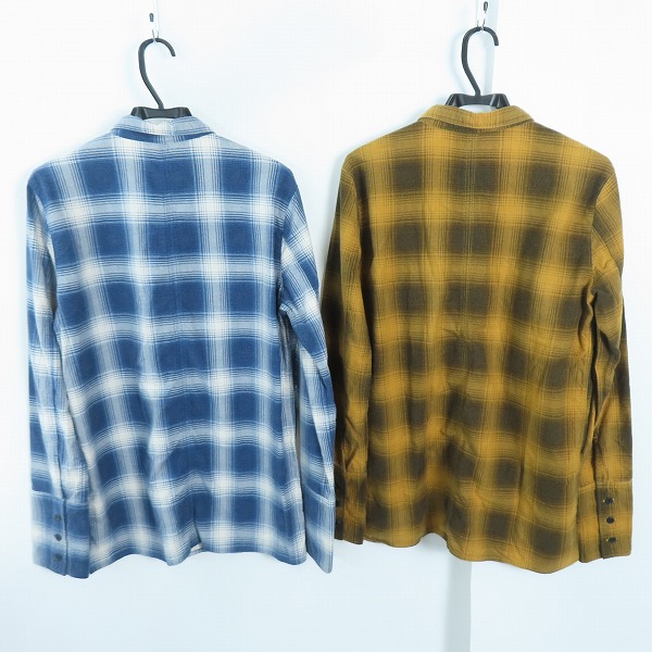 実際に弊社で買取させて頂いたAG by EXPERIMENT/エージーバイエクスペリメント 長袖シャツ ネルシャツ/2点セットの画像 1枚目