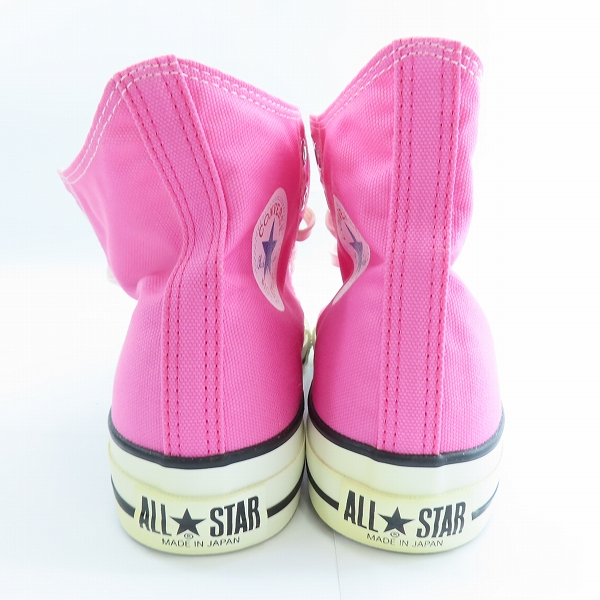 実際に弊社で買取させて頂いたCONVERSE/コンバース CANVAS AS J HI PINK キャンバス オールスター  スニーカー/9の画像 1枚目